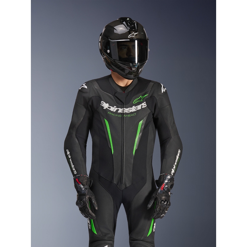 Costum de motocicletă Alpinestars GP FORCE V2 negru-verde