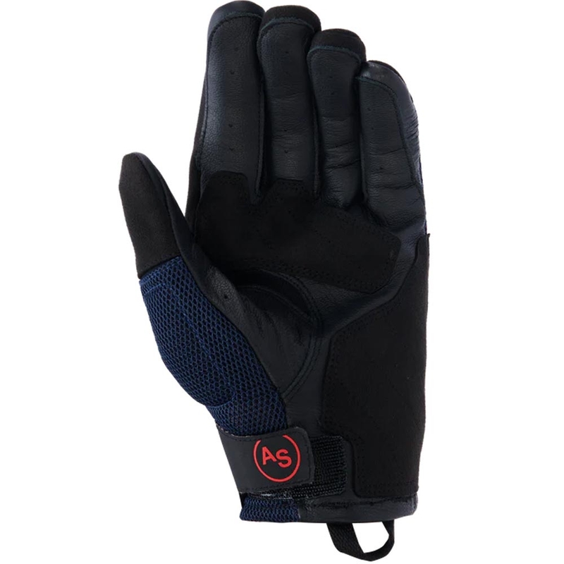 Mănuși moto Alpinestars Manti Air albastru închis-roșu fluo-negru