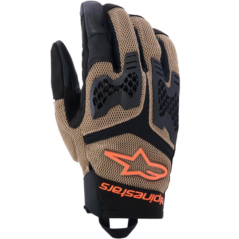 Mănuși moto Alpinestars Manti Air kaki închis-negru-portocaliu fluo