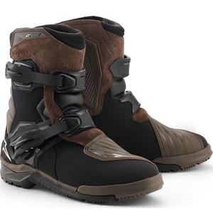 Ghete moto Alpinestars Belize V2 Drystar maro-negru