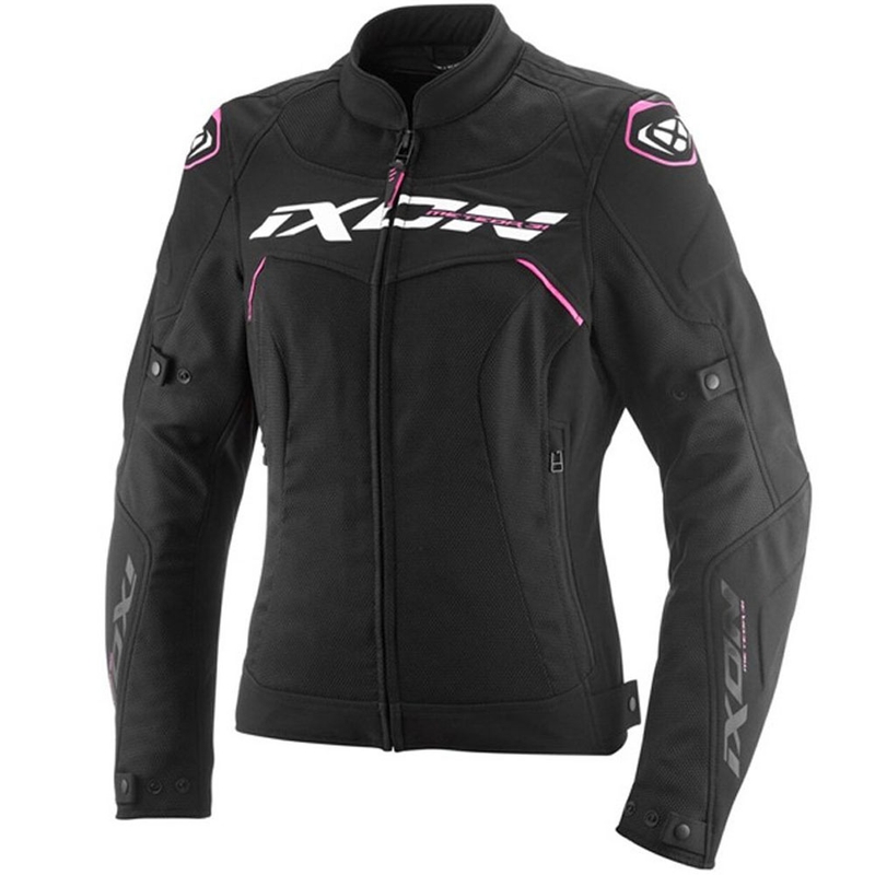 Geacă de motocicletă pentru femei IXON Meteor 31 Lady negru-alb-roz