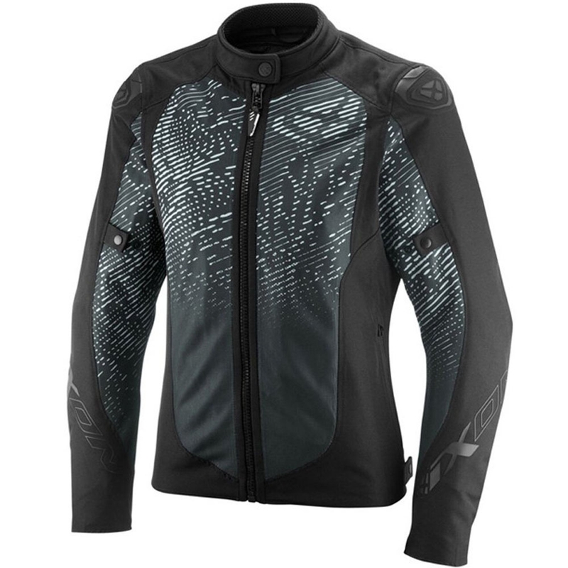 Geacă motociclistă pentru femei IXON Artemis negru-alb