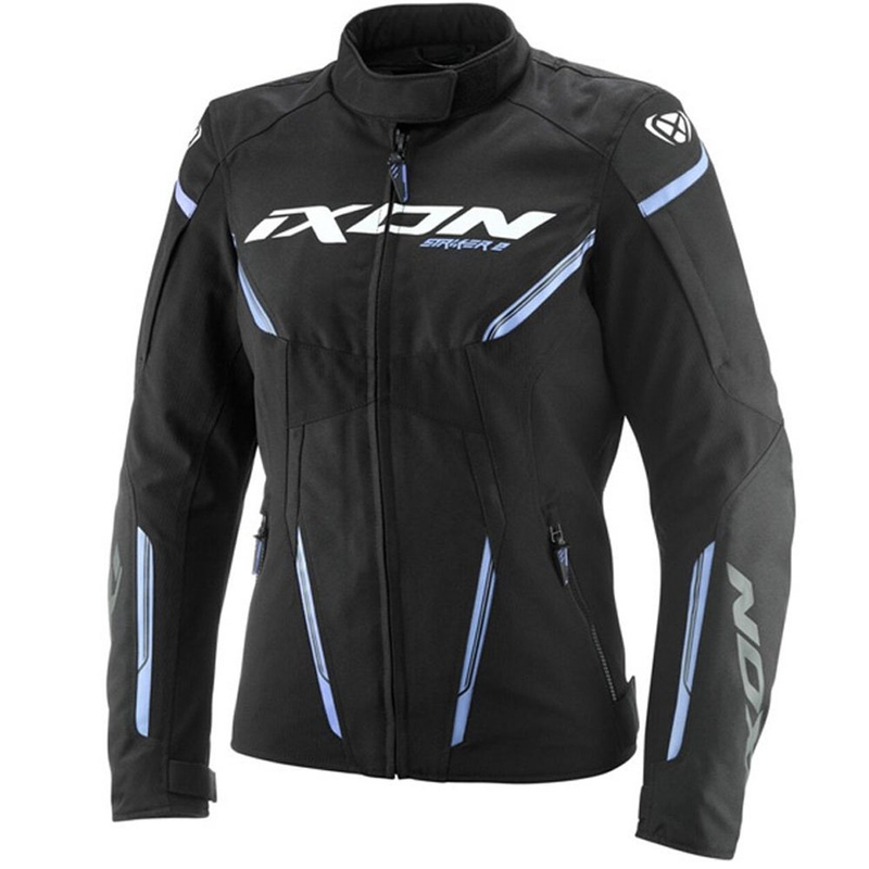 Geacă de motocicletă pentru femei IXON Striker 2 Lady negru-lavandă