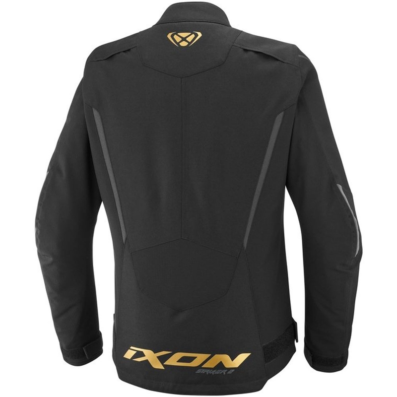 Geacă de motocicletă pentru femei IXON Striker 2 Lady negru-auriu