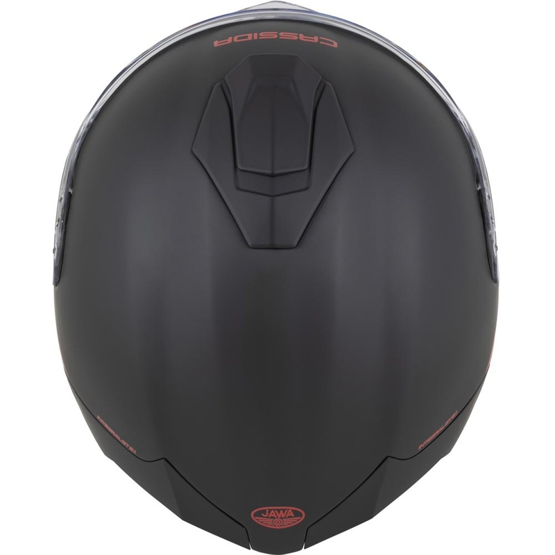 Cască integrală pentru motocicletă Cassida Integral GT 2.1 Jawa Solid, negru mat-roșu lucios