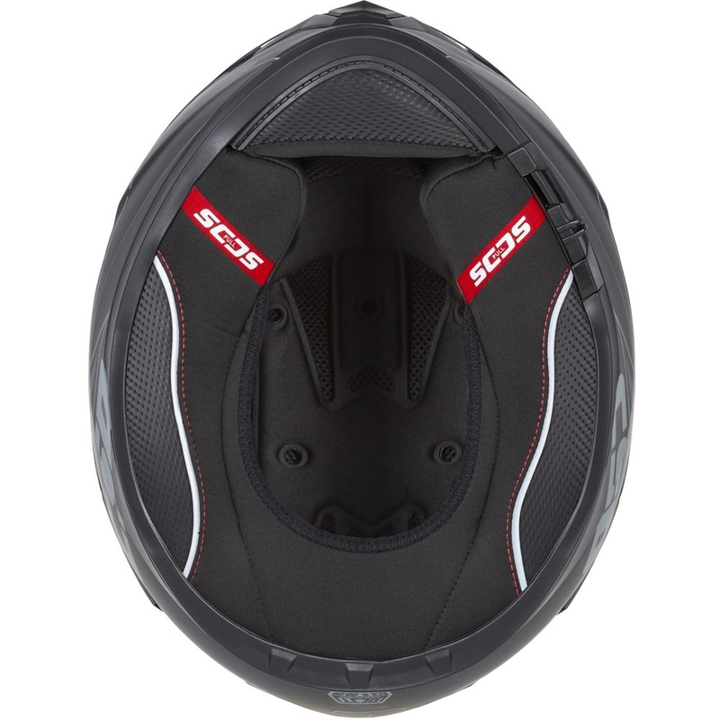 Cască integrală pentru motocicletă Cassida Integral GT 2.1 Jawa Solid, negru mat-roșu lucios