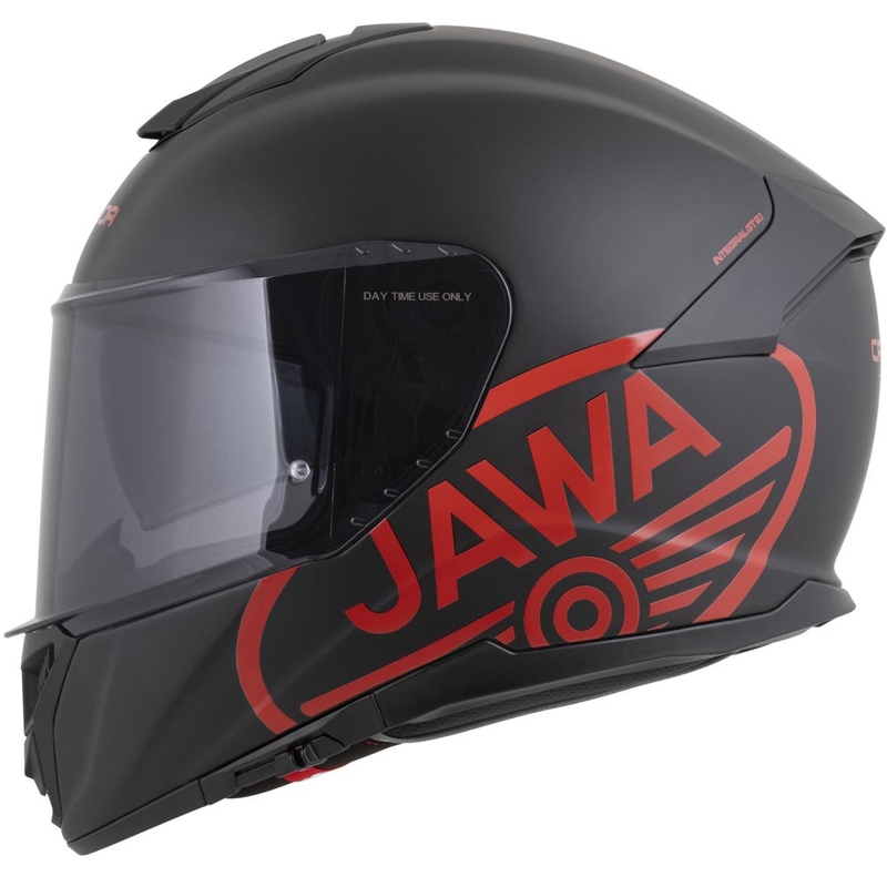 Cască integrală pentru motocicletă Cassida Integral GT 2.1 Jawa Solid, negru mat-roșu lucios