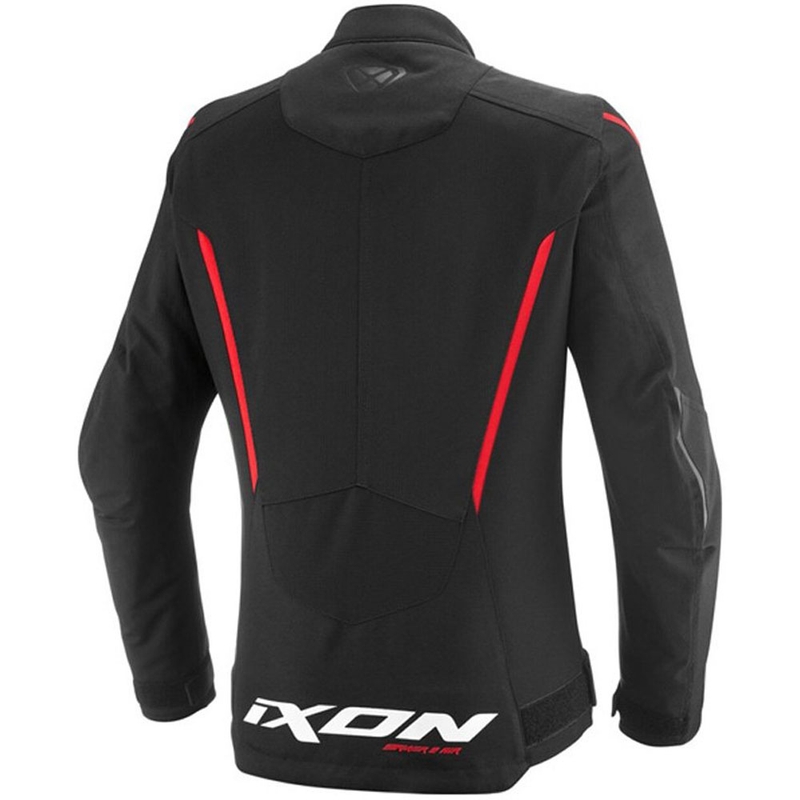 Geacă de motocicletă pentru femei IXON Striker 2 Air WP Lady negru-roșu