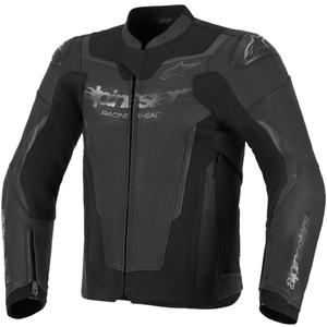 Geacă de piele pentru motocicletă Alpinestars GP Force V2 negru-negru