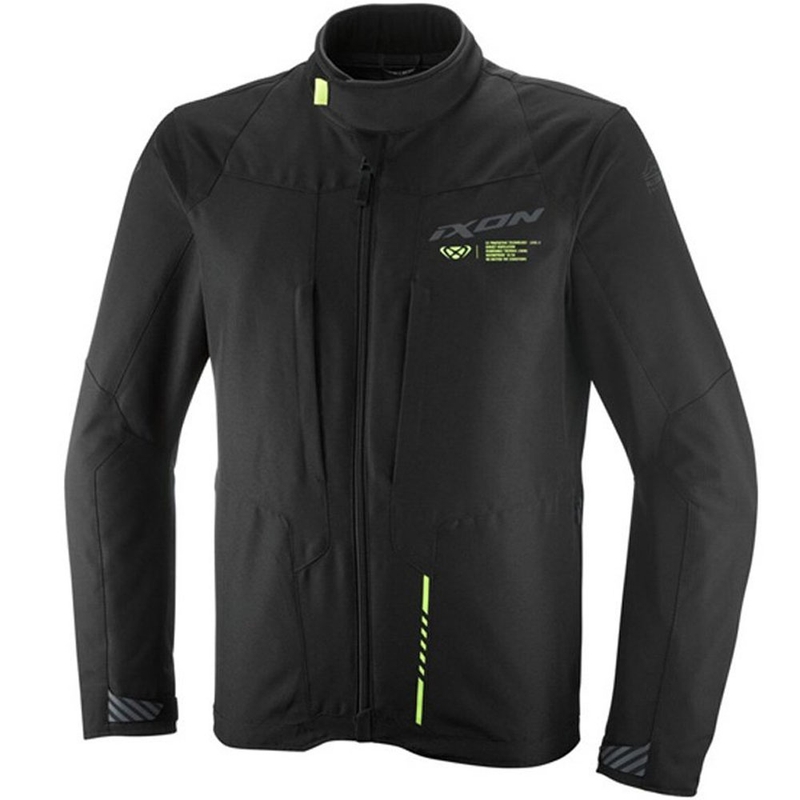 Geacă motociclistă IXON Tyr negru-galben fluo
