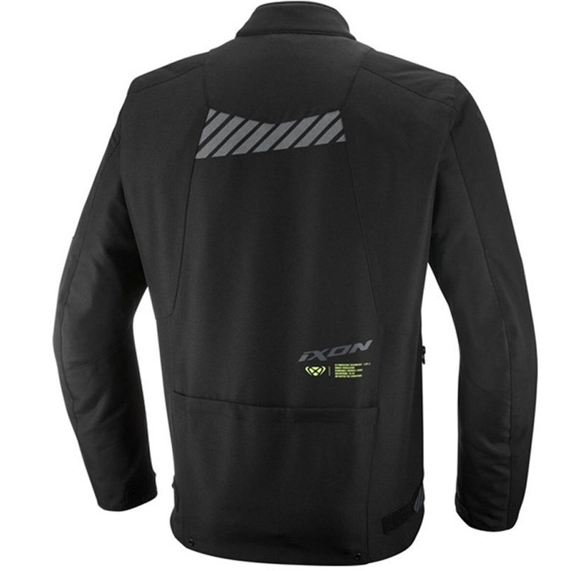 Geacă motociclistă IXON Tyr negru-galben fluo