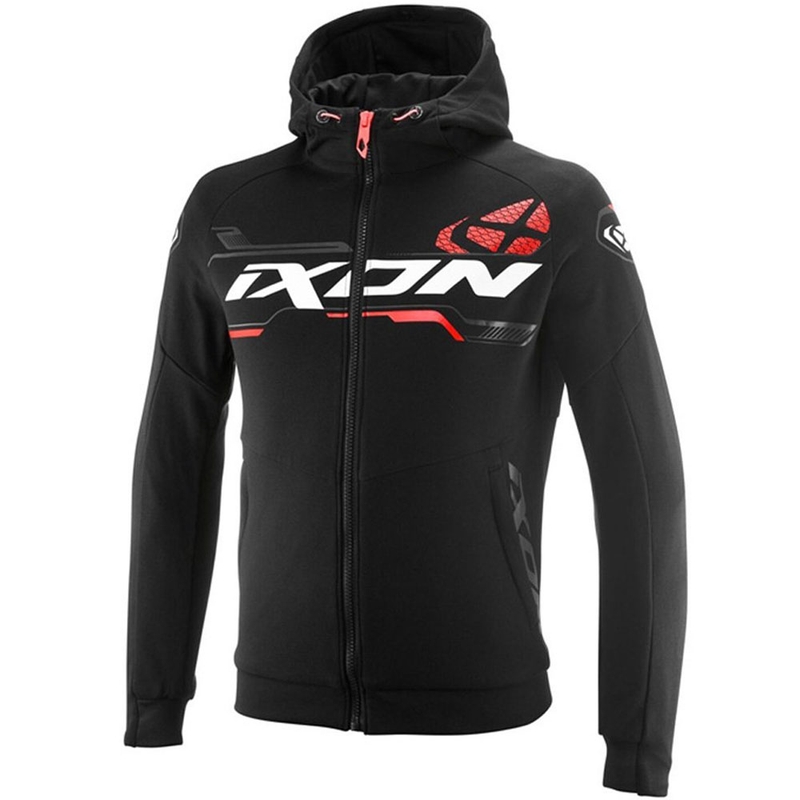 Hanorac motocicletă IXON Touchdown Ultra negru-alb-roșu