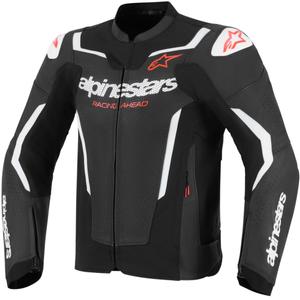 Geacă de piele pentru motocicletă Alpinestars GP Force V2 Airflow negru-alb