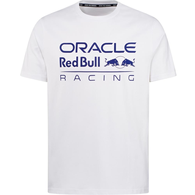 Tricou Oracle Red Bull Racing ton pe culoare alb