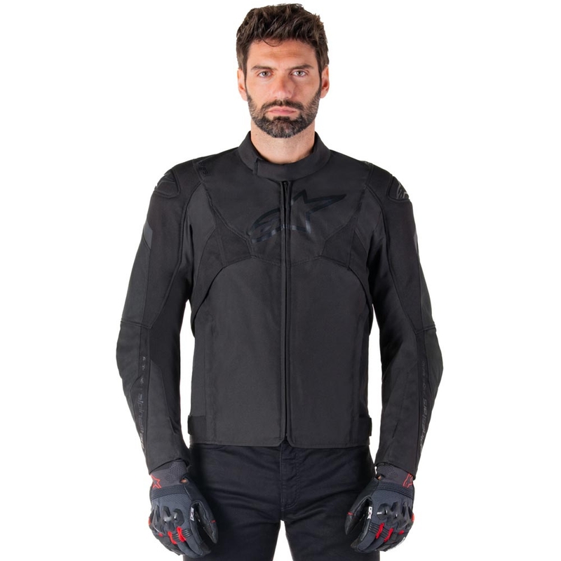 Geacă motocicletă impermeabilă Alpinestars T-JAWS V4 negru-negru