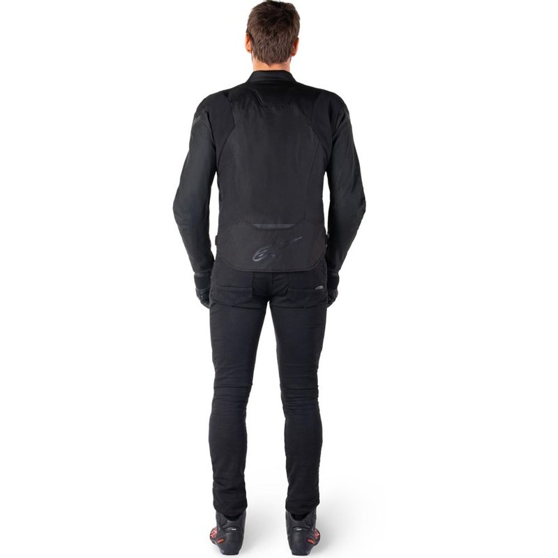 Geacă motocicletă impermeabilă Alpinestars T-JAWS V4 negru-negru