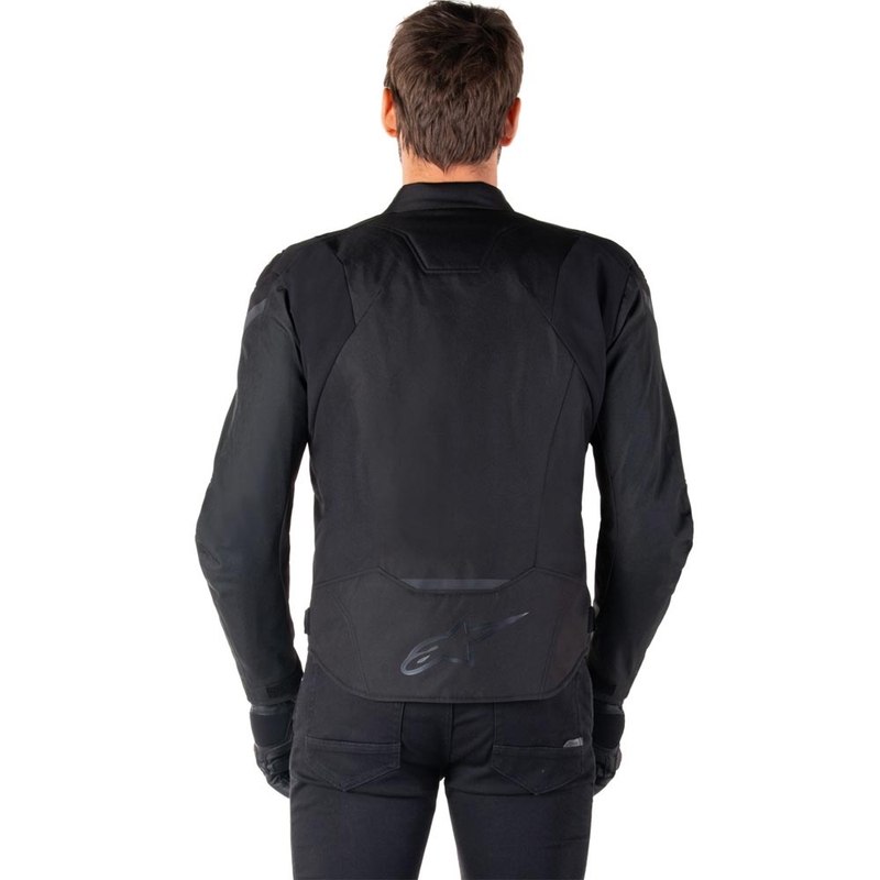 Geacă motocicletă impermeabilă Alpinestars T-JAWS V4 negru-negru