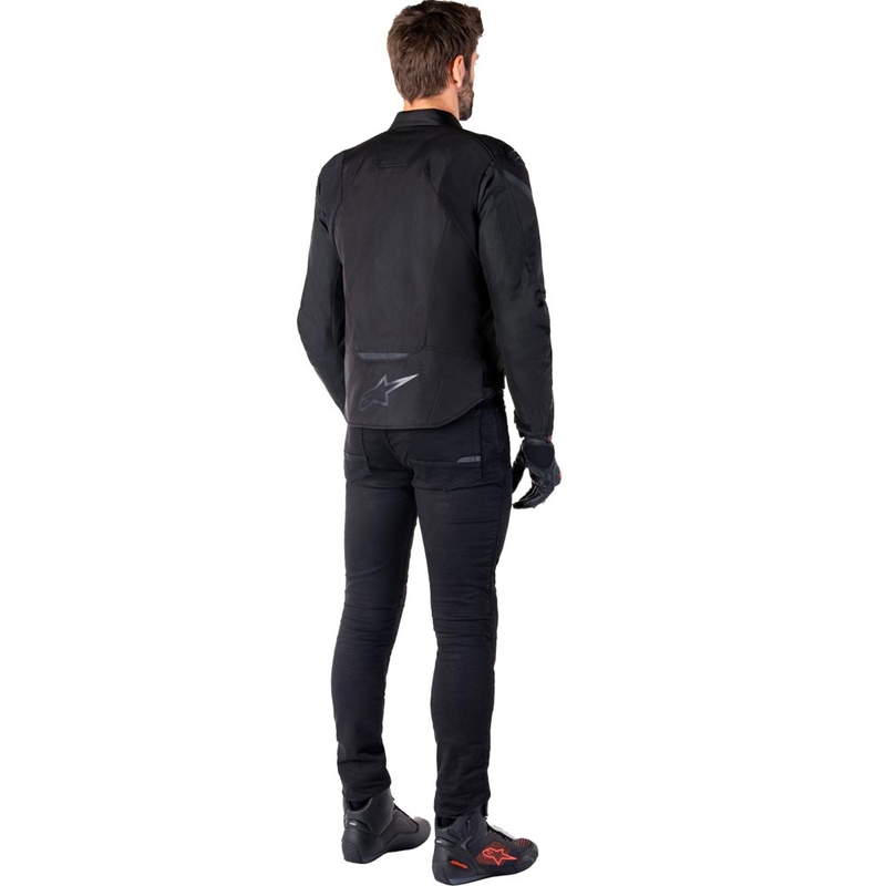 Geacă motocicletă impermeabilă Alpinestars T-JAWS V4 negru-negru
