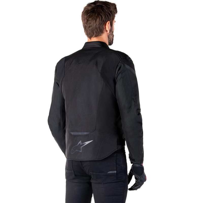 Geacă motocicletă impermeabilă Alpinestars T-JAWS V4 negru-negru