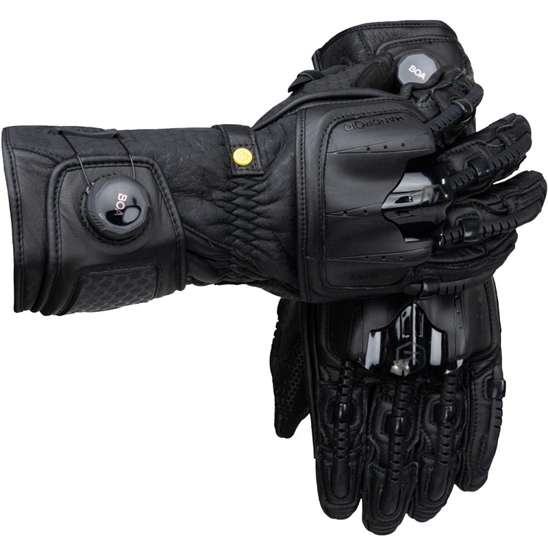 Mănuși de motocicletă Knox Handroid Mk5 All Black, negre