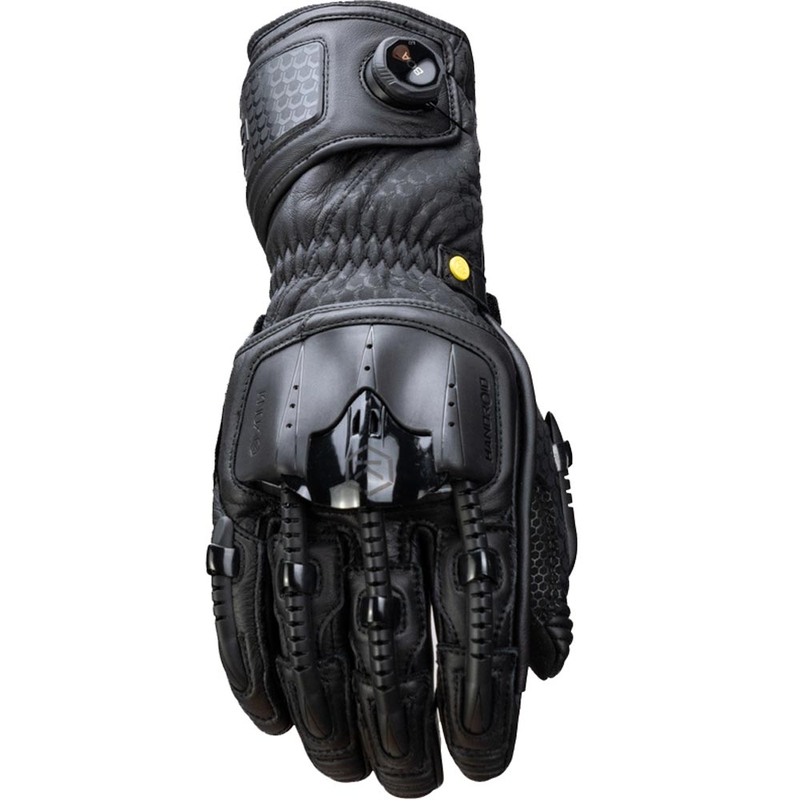 Mănuși de motocicletă Knox Handroid Mk5 All Black, negre