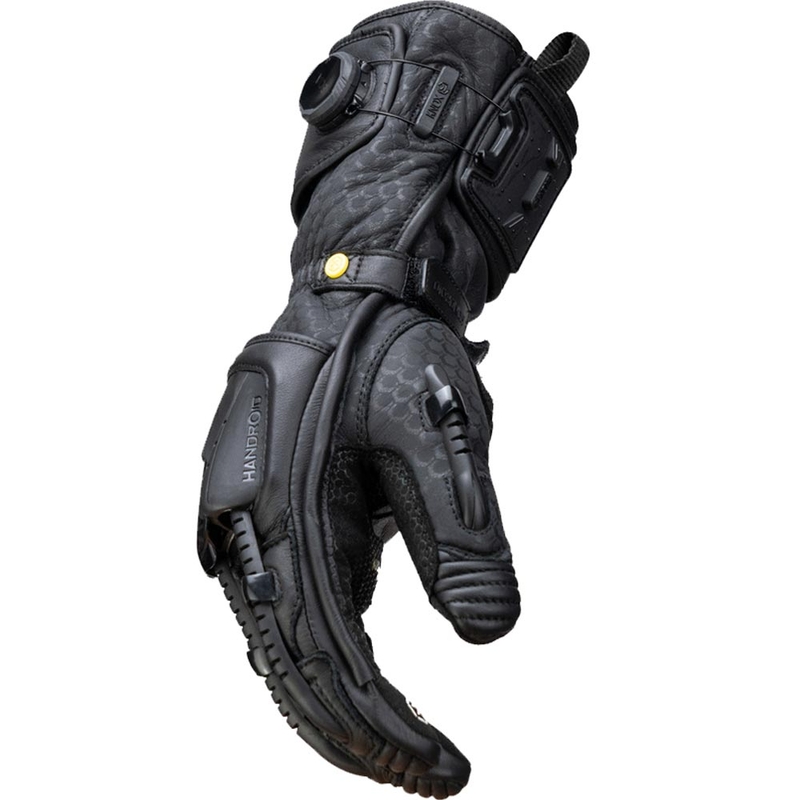 Mănuși de motocicletă Knox Handroid Mk5 All Black, negre