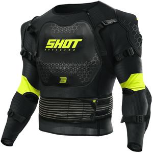 Protector de corp pentru copii Shot Optimal 2.0 negru-galben fluo