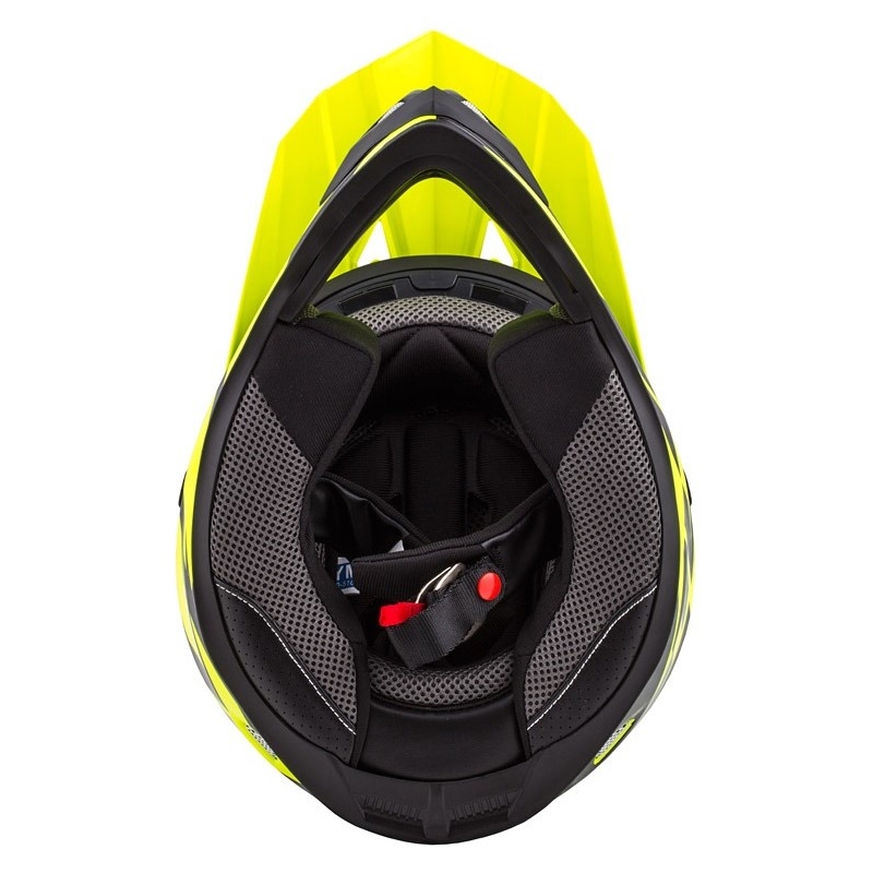 Casca de motocross pentru copii Cassida Cross Cup Two negru-gri-fluo galben