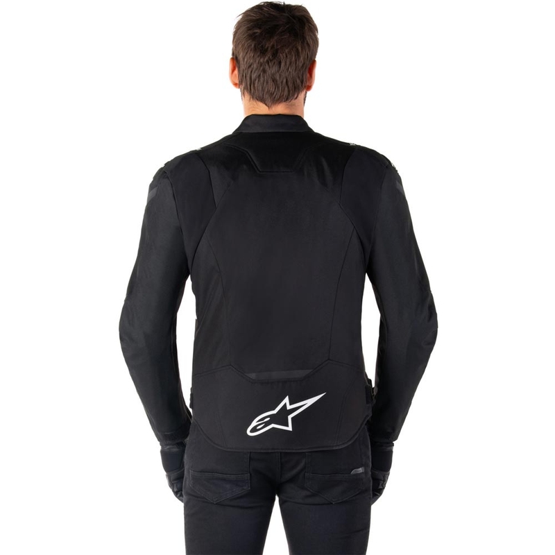 Geacă motocicletă impermeabilă Alpinestars T-JAWS V4 negru-alb
