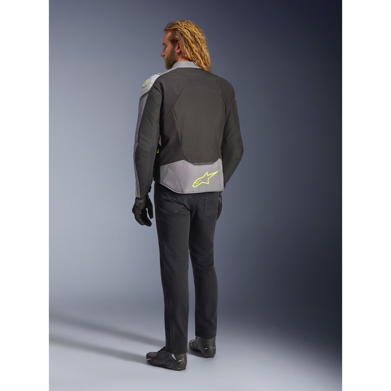 Jachetă Motocicletă Alpinestars T-JAWS V4 Impermeabilă Negru-Gri Deschis-Gri