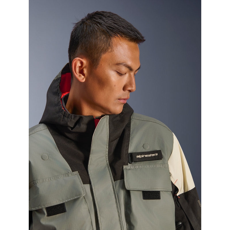 Geacă motocicletă impermeabilă Alpinestars Mospher gri-negru
