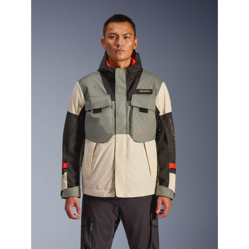 Geacă motocicletă impermeabilă Alpinestars Mospher gri-negru