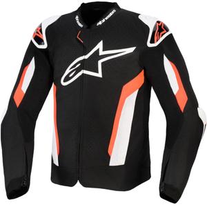 Geacă de motocicletă Alpinestars T-GP AIR negru-roșu fluo