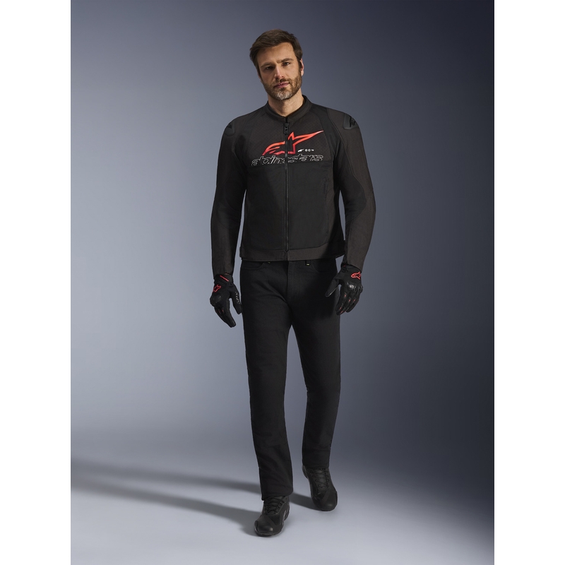 Geacă de motocicletă Alpinestars SMX Air negru-roșu-alb