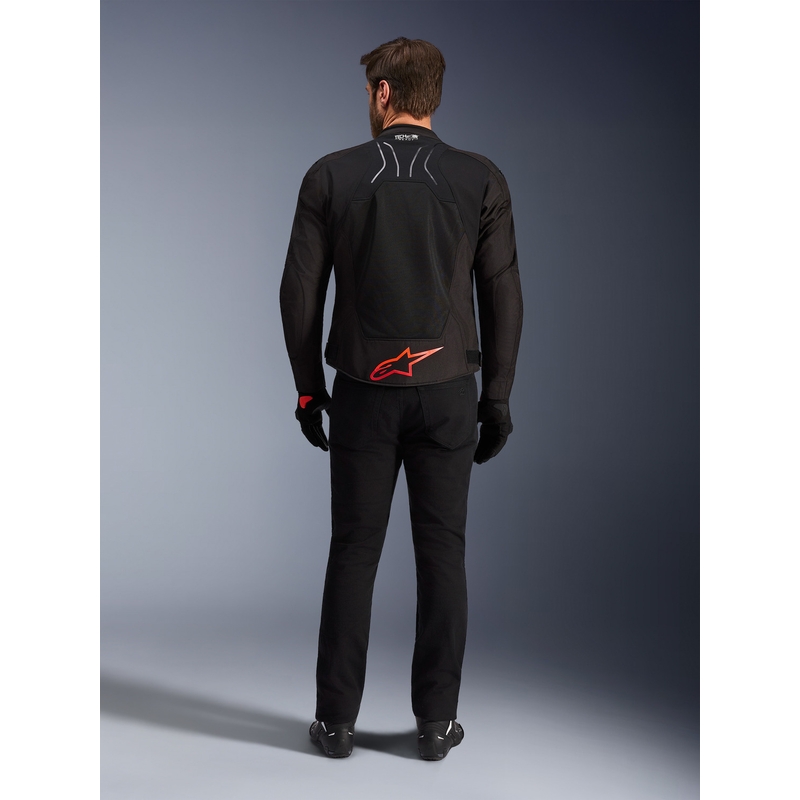 Geacă de motocicletă Alpinestars SMX Air negru-roșu-alb