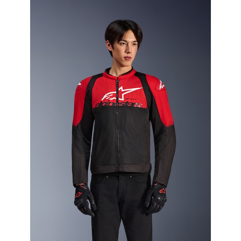 Geacă de motocicletă Alpinestars SMX Air roșu-negru