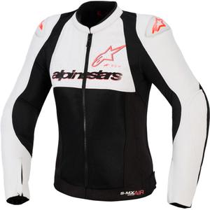 Geacă de motocicletă Alpinestars Stella SMX Air pentru femei gri deschis-negru-roz