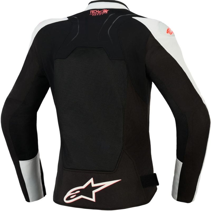 Geacă de motocicletă Alpinestars Stella SMX Air pentru femei gri deschis-negru-roz
