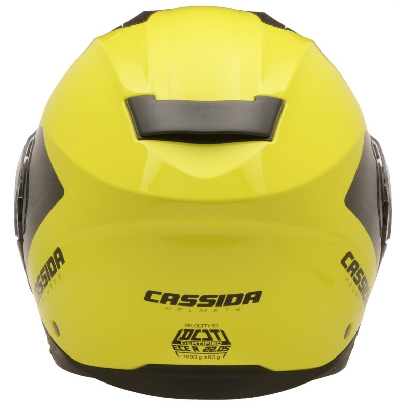 Cască de protecție Cassida Velocity ST 2.1 negru-galben-fluorescent cu vârful galben