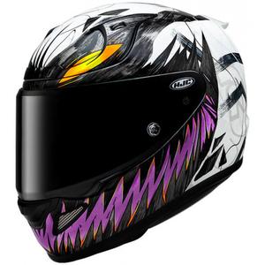 Cască integrală pentru motocicletă HJC RPHA 12 Anti Venom 2 Marvel MC8 negru-alb-violet