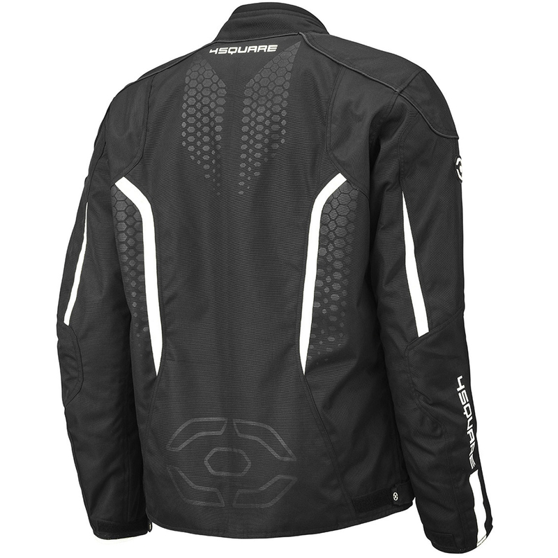 Geacă de motocicletă 4SQUARE Sportster Dart negru-alb