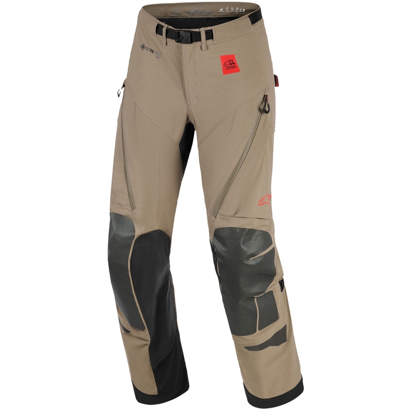 Pantaloni motocicletă Alpinestar Nazca 3L Gore-Tex PRO maro deschis-negru
