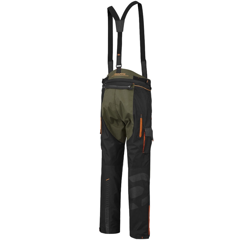Pantaloni de motocicletă 4SQUARE Trailer Craft kaki-portocaliu