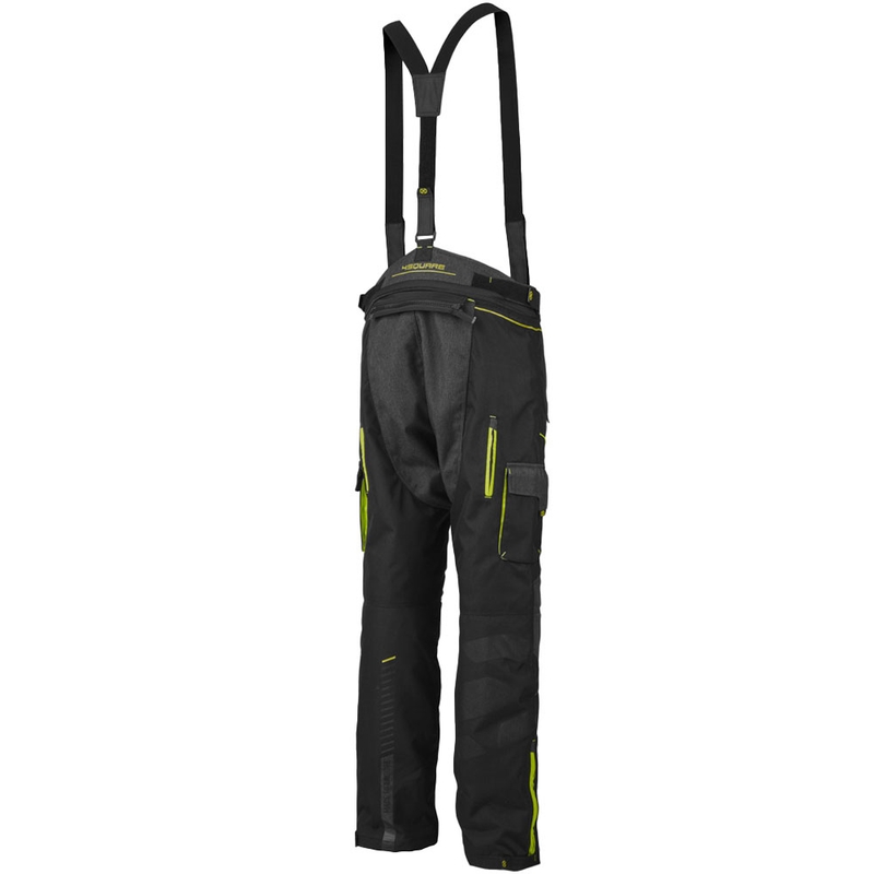 Pantaloni de motocicletă 4SQUARE Trailer Craft gri-galben fluo