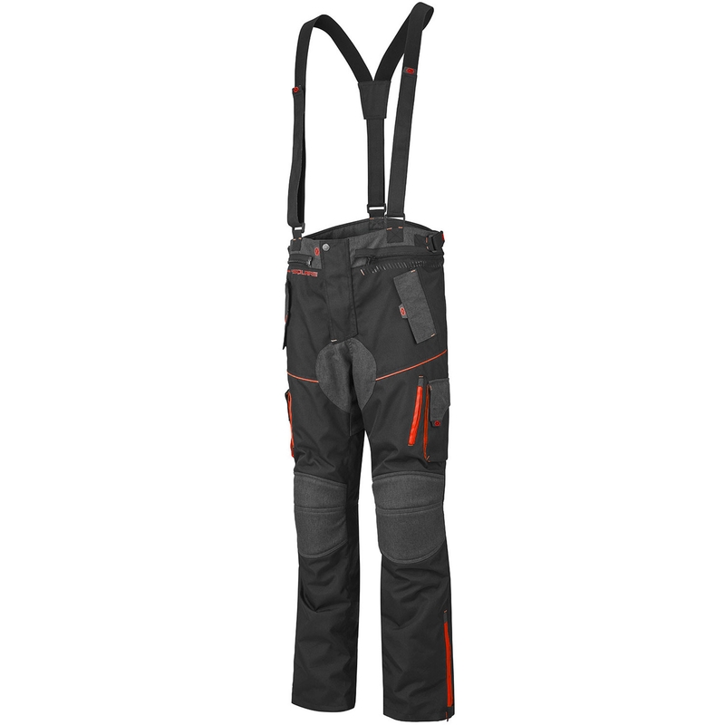 Pantaloni de motocicletă 4SQUARE Trailer Craft gri-roșii