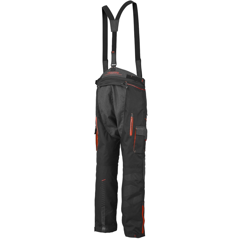 Pantaloni de motocicletă 4SQUARE Trailer Craft gri-roșii