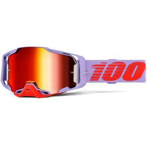 Ochelari de motocross 100% Armega Fausto cu plexiglas roșu