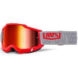 Ochelari motocross 100% ACCURI 2 Gatorback cu plexiglas roșu