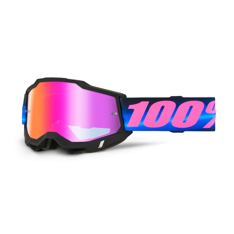 Ochelari de motocross 100% ACCURI 2 Superdome cu plexiglas roșu