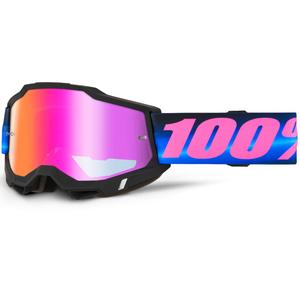 Ochelari de motocross 100% ACCURI 2 Superdome cu plexiglas roșu
